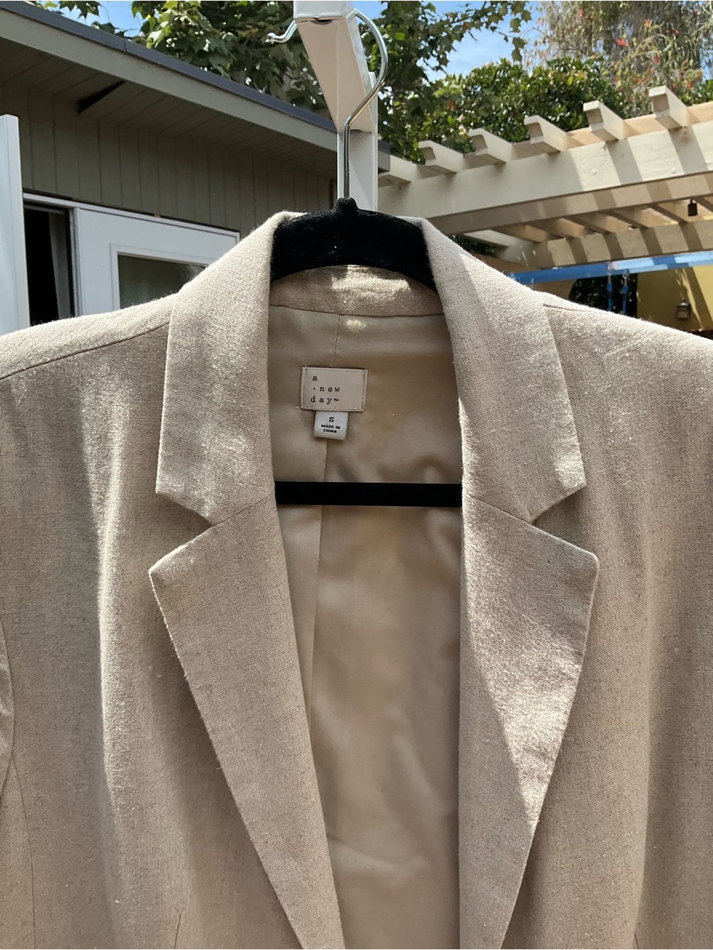 a new day women’s Beige Linen-Blend Blazer